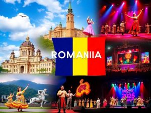 Colaj de evenimente artistice din România 2025.