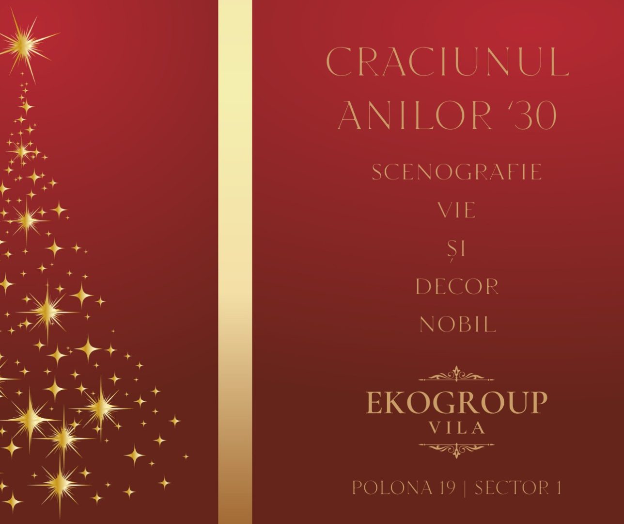 Eko Group Vila: O Călătorie în Eleganța Crăciunului Anilor '30