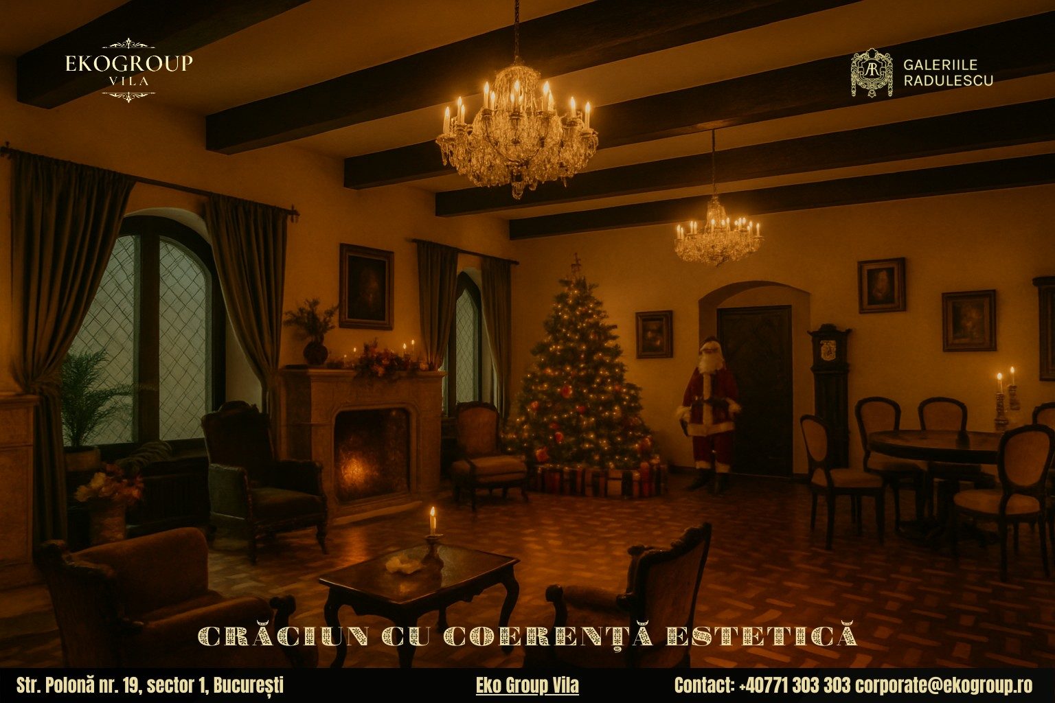 Evenimente de Crăciun București: O călătorie nostalgic-fermecătoare în Crăciunul anilor ’30 la Eko Group Vila