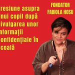 Presiune asupra unui copil după divulgarea unor informații confidențiale în școală