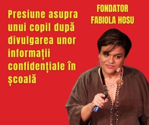 Presiune asupra unui copil după divulgarea unor informații confidențiale în școală